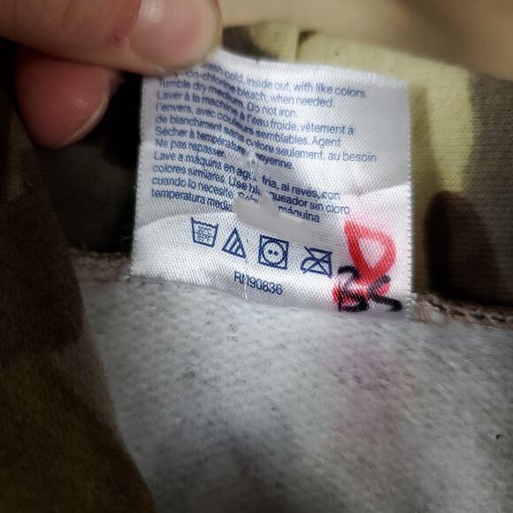 Army Surplus Classic Camo Print Core Fleece Pullover Hooded Size S - Picture 9 of 10